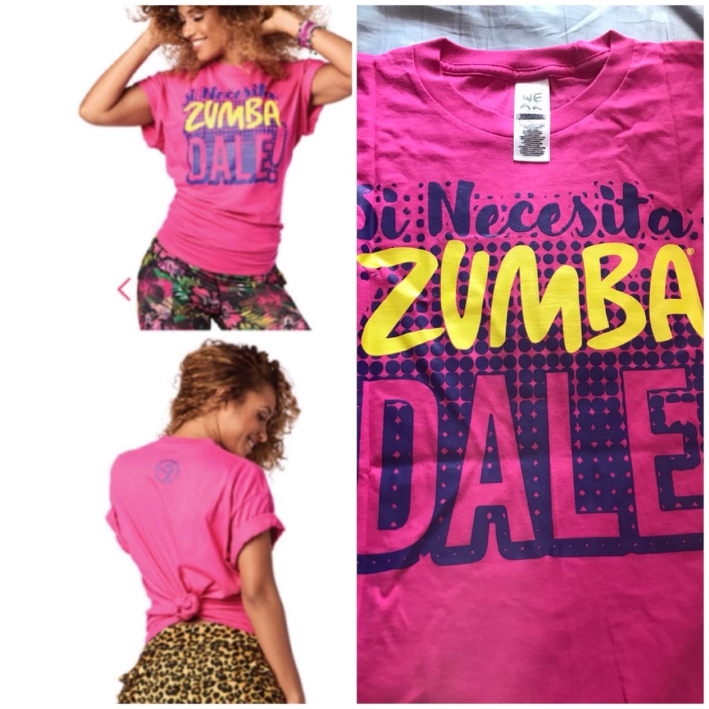 🚨SOLD NEW ZUMBA T-SHIRT SI NECESITA DALE ONE SIZE